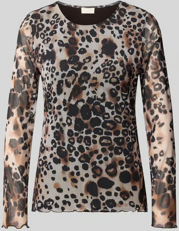 Milano italy shirt met lange mouwen van mesh