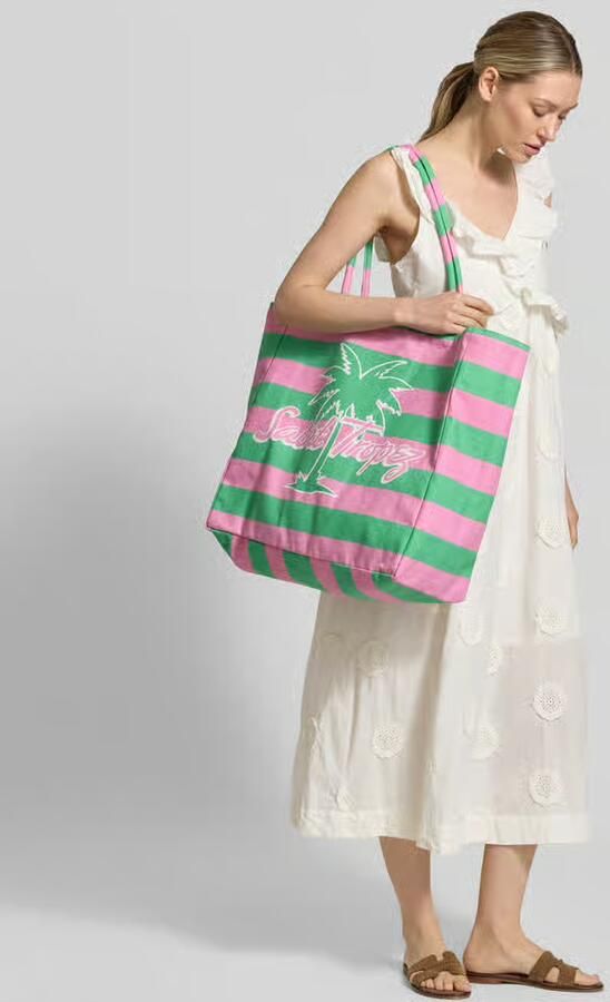 Milano italy Shopper met label- en motiefprint - Foto 3