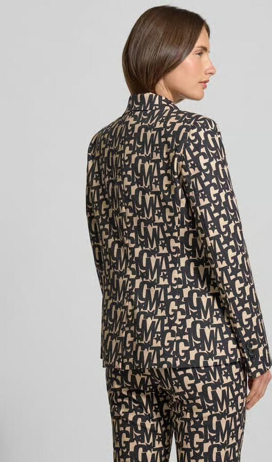 Milano italy Slim fit blazer met reverskraag