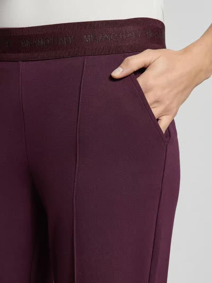 Milano italy Stoffen broek met elastische band met logo - Foto 2