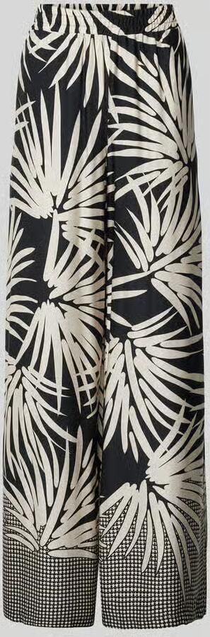 Milano italy Stoffen broek van viscose met elastische band