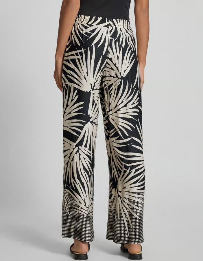Milano italy Stoffen broek van viscose met elastische band - Foto 3