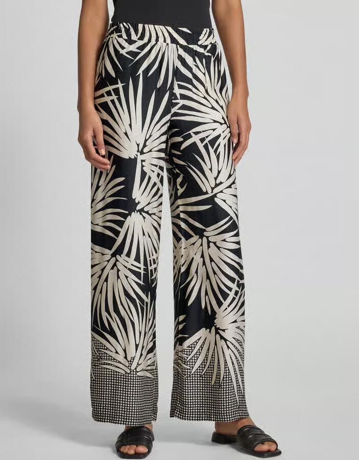Milano italy Stoffen broek van viscose met elastische band - Foto 2