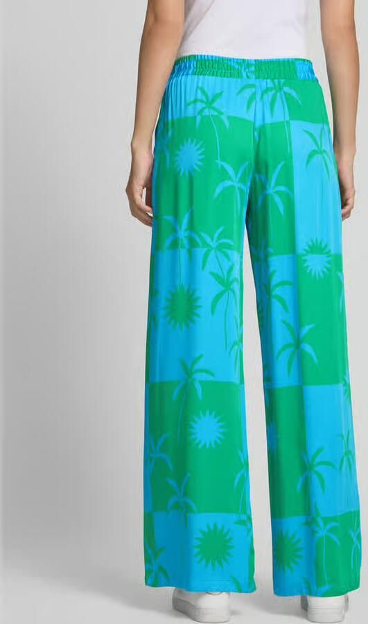 Milano italy Straight leg stoffen broek met elastische band