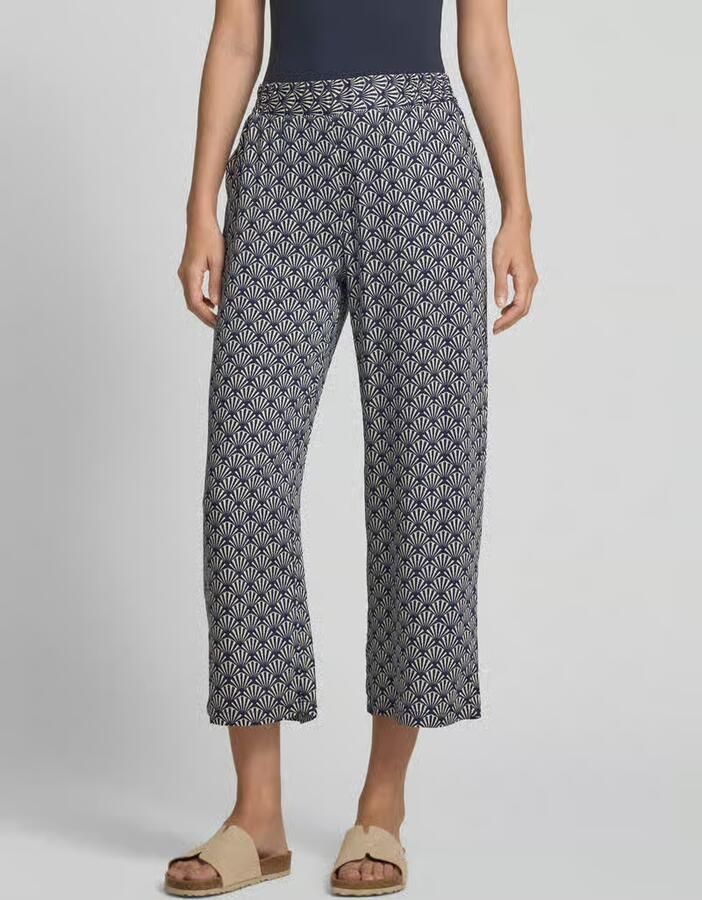 Milano italy Straight leg stoffen broek met verkort model - Foto 2