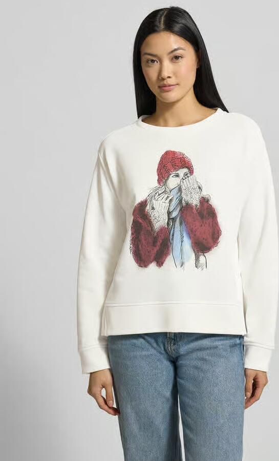 Milano italy Sweatshirt met motiefprint en ronde hals - Foto 2