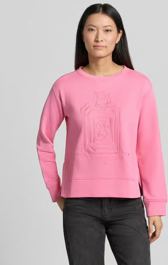 Milano italy Sweatshirt met motiefstitching en ronde hals - Foto 2