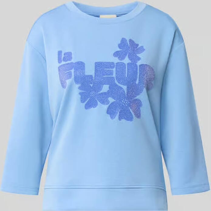 Milano italy Sweatshirt van modalmix met 3 4-mouw