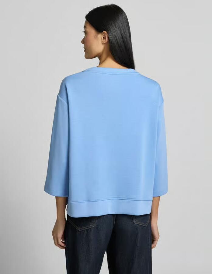 Milano italy Sweatshirt van modalmix met 3 4-mouw - Foto 2