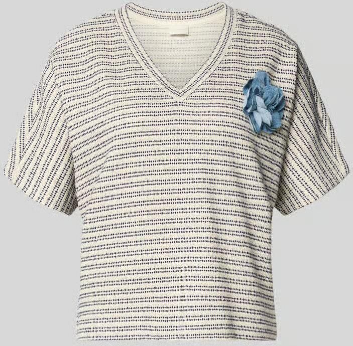 Milano italy T-shirt met bloemenapplicatie - Foto 2