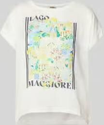 Milano italy T-shirt met motiefprint en ronde hals