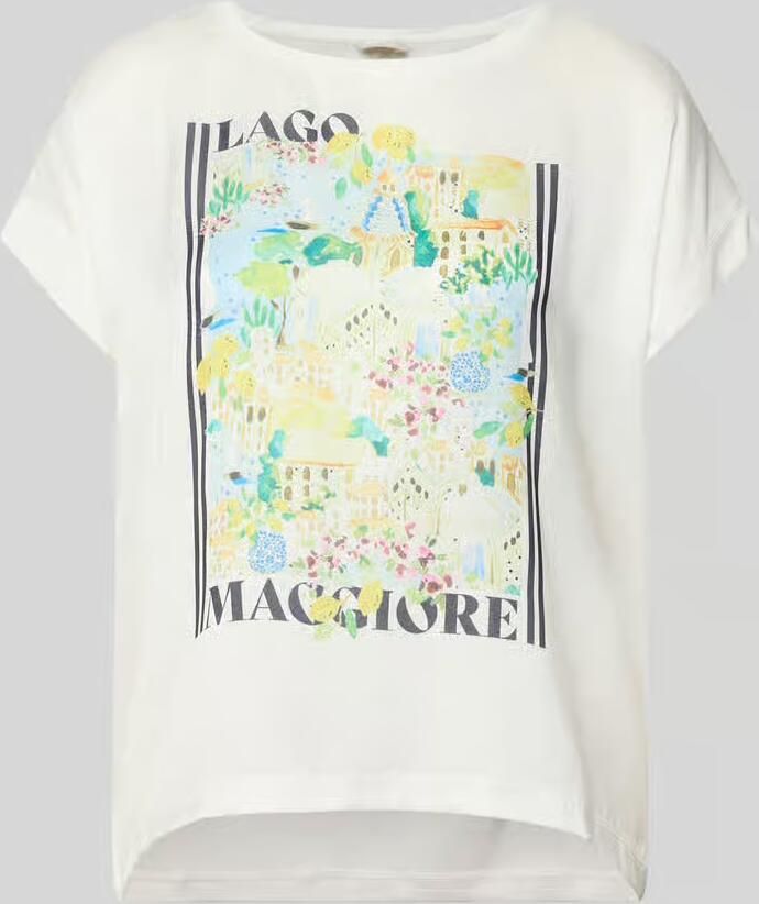 Milano italy T-shirt met motiefprint en ronde hals - Foto 2