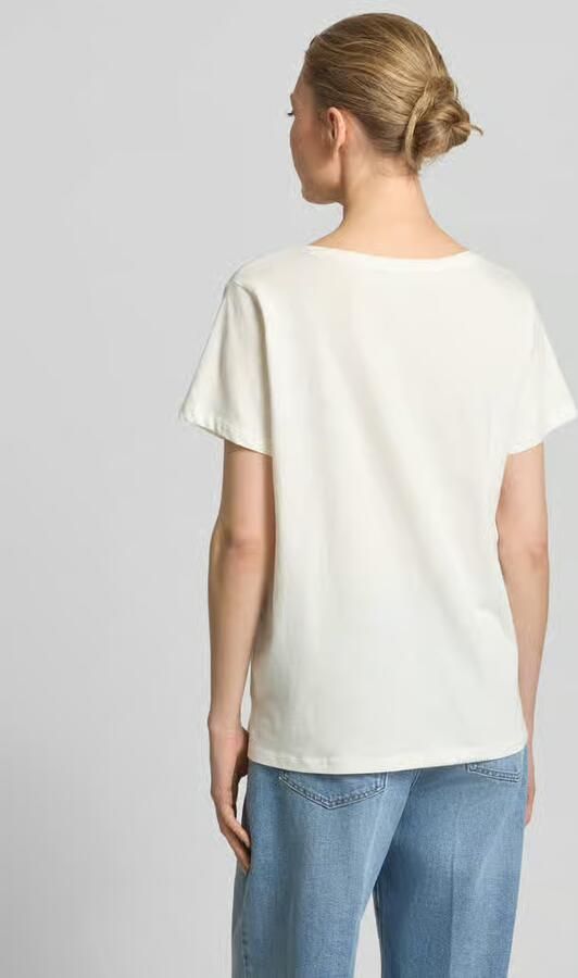 Milano italy T-shirt met motiefprint en V-hals - Foto 2