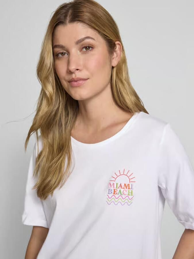 Milano italy T-shirt met statementstitching