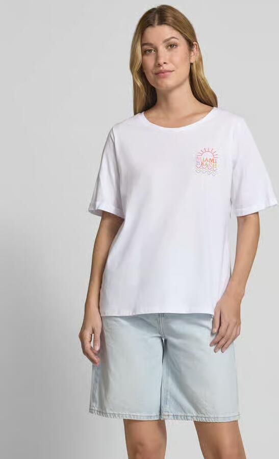 Milano italy T-shirt met statementstitching - Foto 2