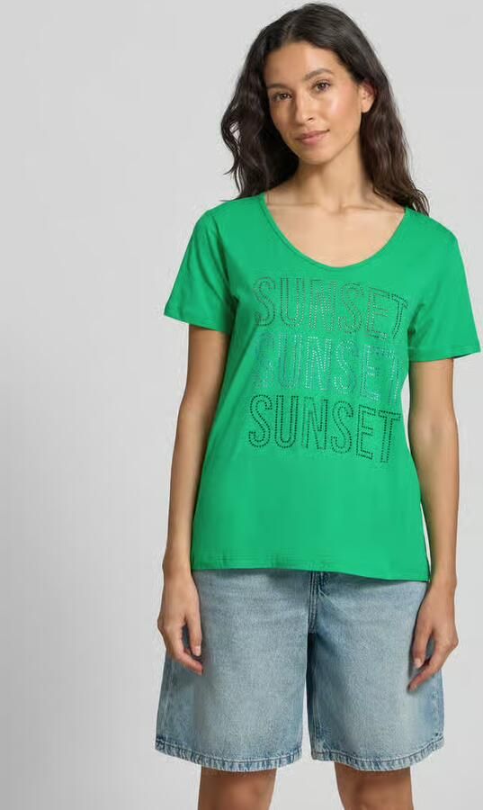 Milano italy T-shirt met strass-steentjes - Foto 4