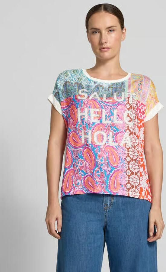 Milano italy T-shirt met viscose - Foto 3