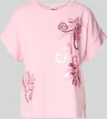 Milano italy T-shirt van viscosemix met pailletten