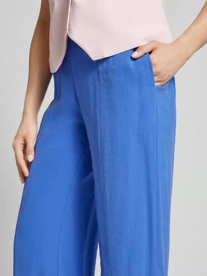 Milano italy Wide fit stoffen broek met elastische band