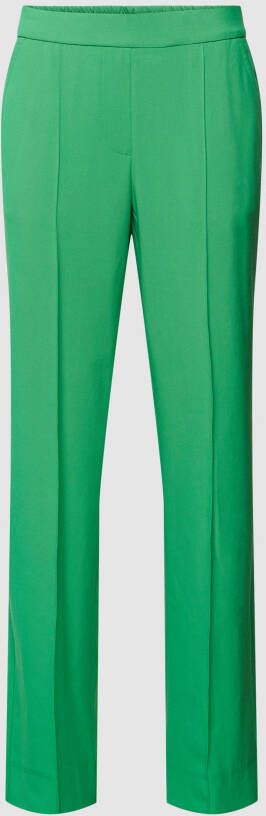 Milano italy Wide leg fit stoffen broek met elastische band