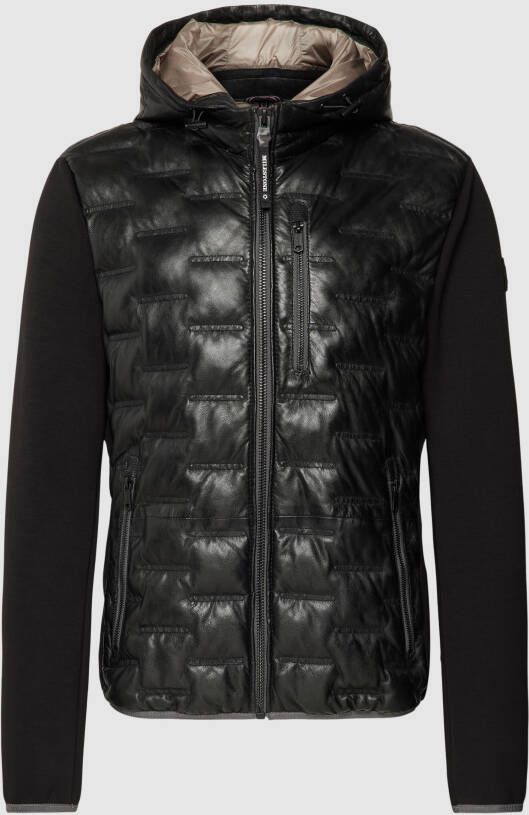 Milestone Leren jack met afneembare capuchon model 'Cassian'
