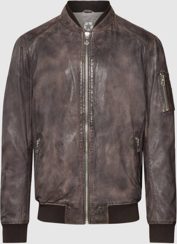 Milestone Vintage College Blouson Jack Brown Heren