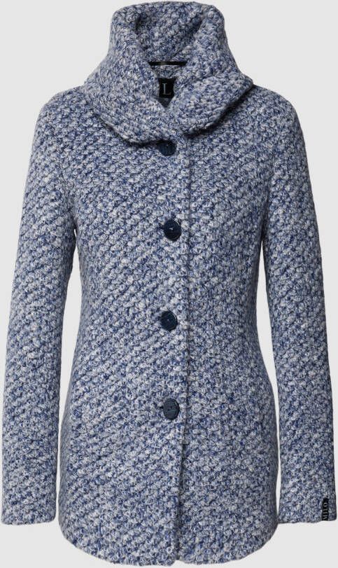 Milo Coats Lange jas in bouclélook model 'JAMIE'