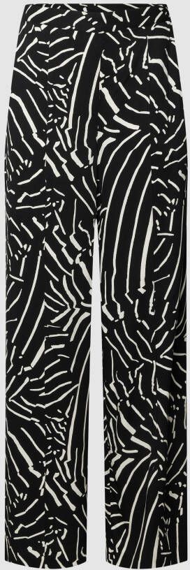 Minus Stoffen broek met all-over motief model 'KASSANDRA'