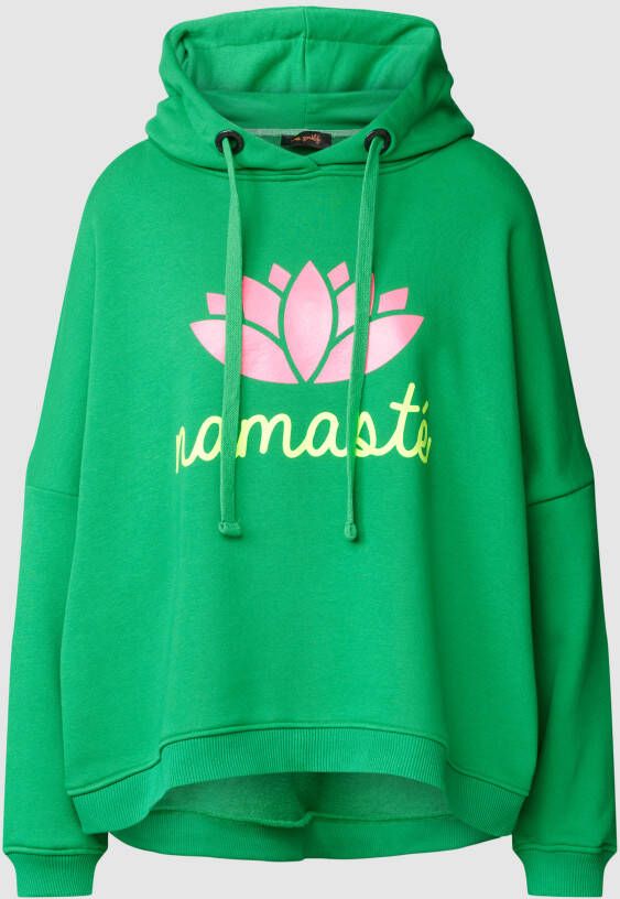 Miss goodlife Hoodie met motiefprint model 'Namasté'