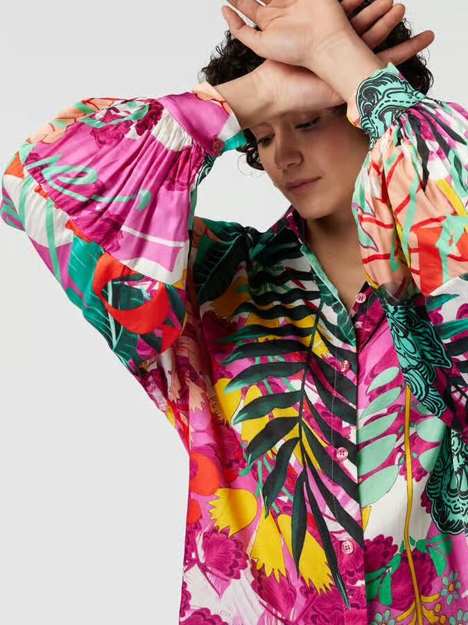 Miss goodlife Blouse van viscose in all-over look