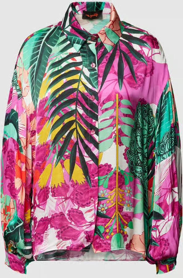 Miss goodlife Blouse van viscose in all-over look - Foto 2