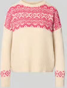 Miss goodlife Gebreide pullover met katoen-aandeel model 'Nordic'