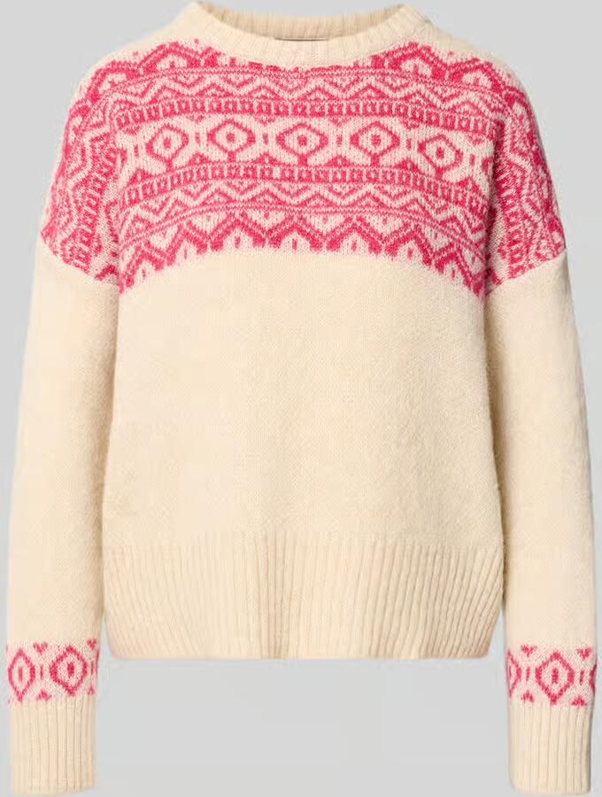 Miss goodlife Gebreide pullover met katoen-aandeel model 'Nordic'