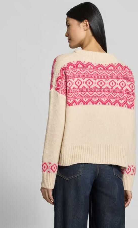 Miss goodlife Gebreide pullover met katoen-aandeel model 'Nordic' - Foto 3