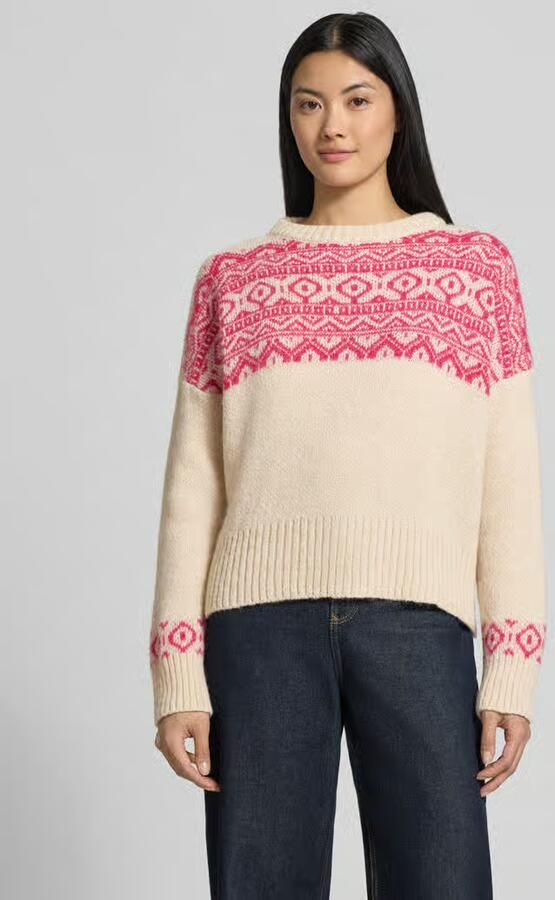 Miss goodlife Gebreide pullover met katoen-aandeel model 'Nordic' - Foto 2
