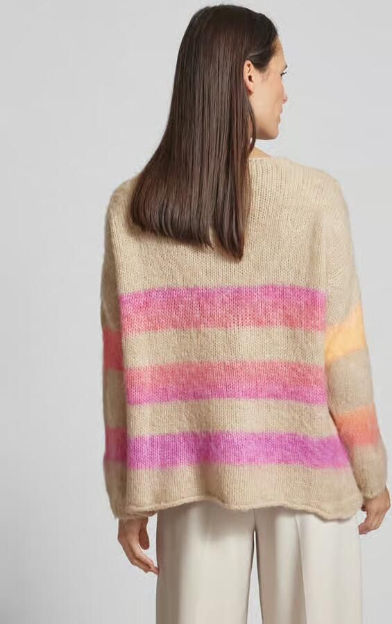 Miss goodlife Gebreide pullover van wolmix met extra brede schouders