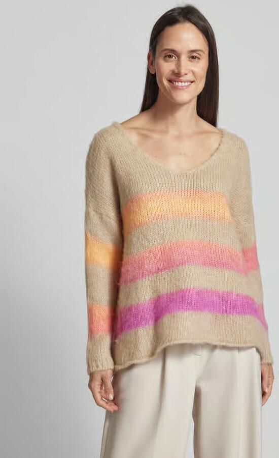 Miss goodlife Gebreide pullover van wolmix met extra brede schouders - Foto 2