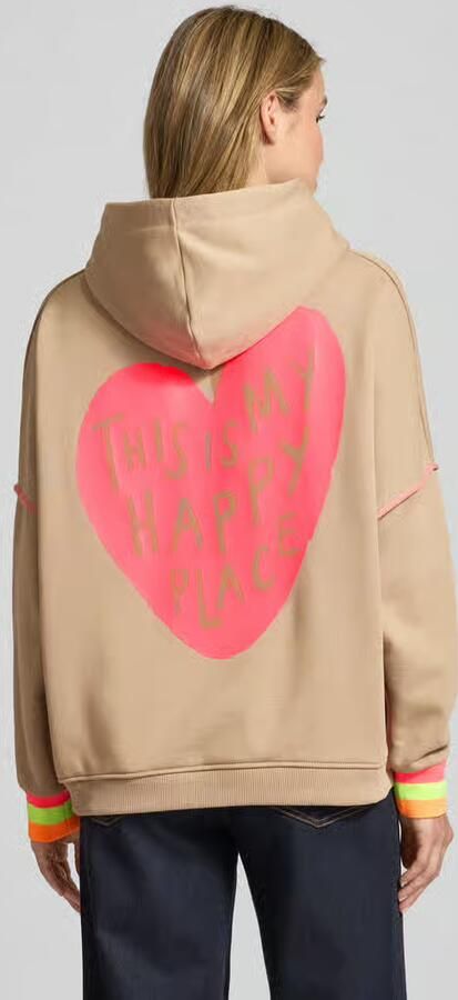 Miss goodlife Hoodie met capuchon en motiefprints