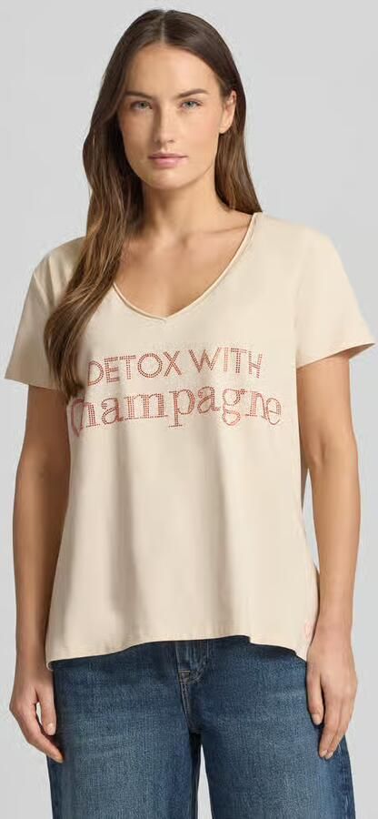 Miss goodlife Loose fit T-shirt met V-hals - Foto 4