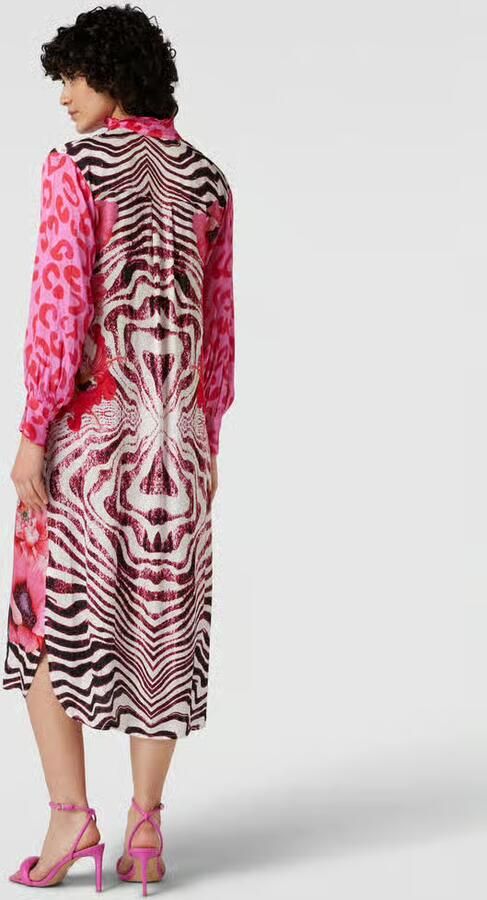Miss goodlife Midi-jurk van pure viscose model 'Just Smile'