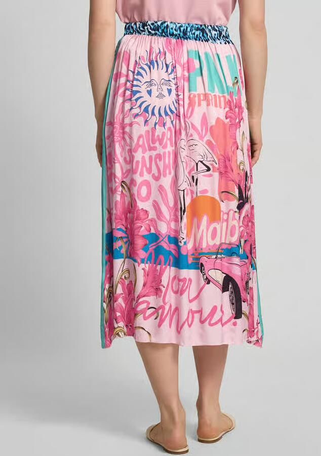 Miss goodlife Midirok van viscose met elastische band