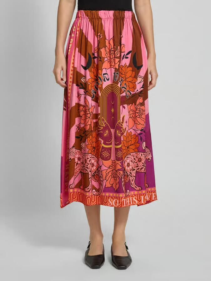 Miss goodlife Midirok van viscose met elastische band - Foto 2