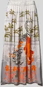 Miss goodlife Midirok van viscose model 'Gey Whisper'