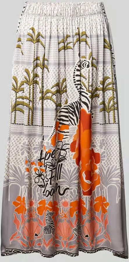 Miss goodlife Midirok van viscose model 'Gey Whisper' - Foto 2