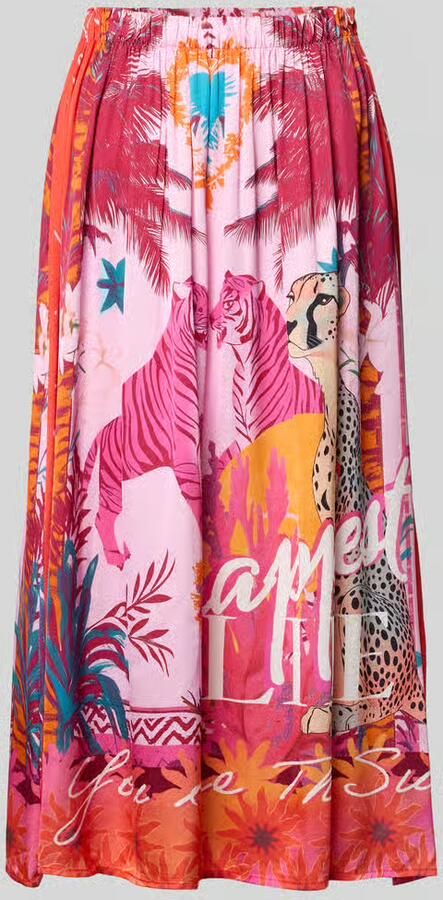 Miss goodlife Midirok van zuivere viscose met all-over motiefprint - Foto 2