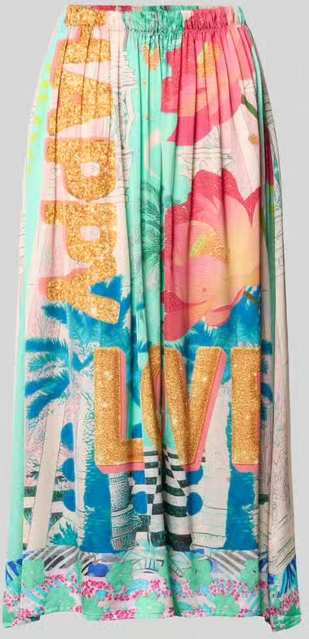 Miss goodlife Midirok van zuivere viscose met all-over motiefprint - Foto 2
