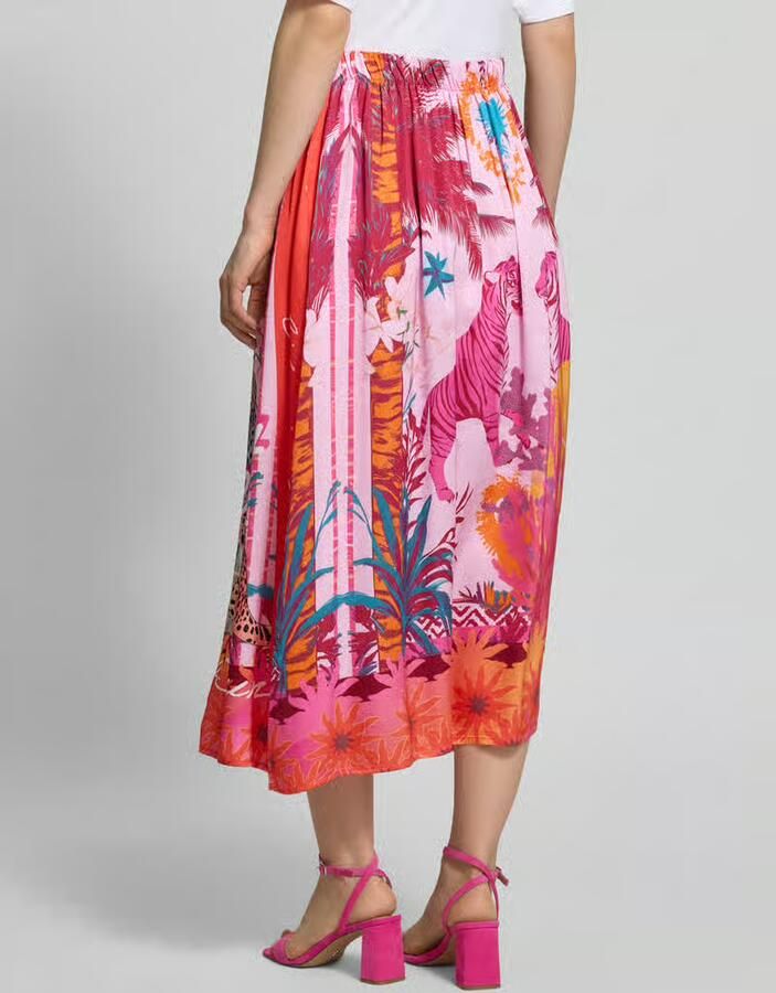 Miss goodlife Midirok van zuivere viscose met all-over motiefprint - Foto 2