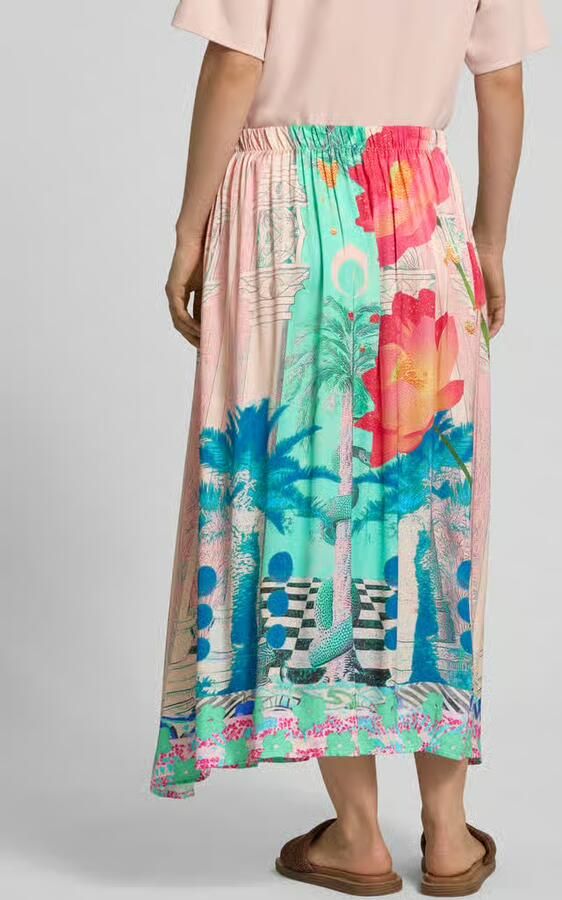 Miss goodlife Midirok van zuivere viscose met all-over motiefprint - Foto 2