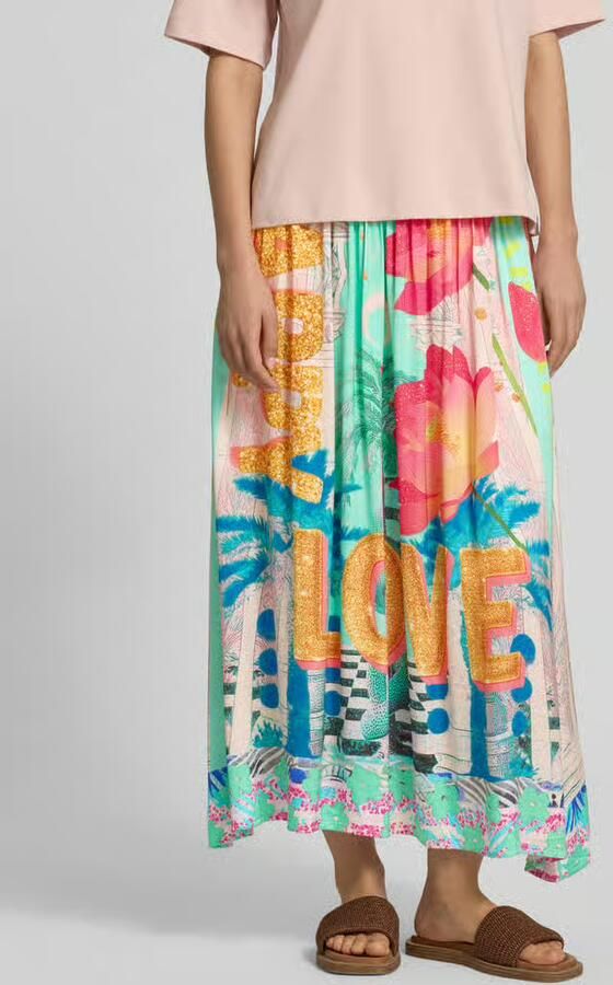 Miss goodlife Midirok van zuivere viscose met all-over motiefprint - Foto 3