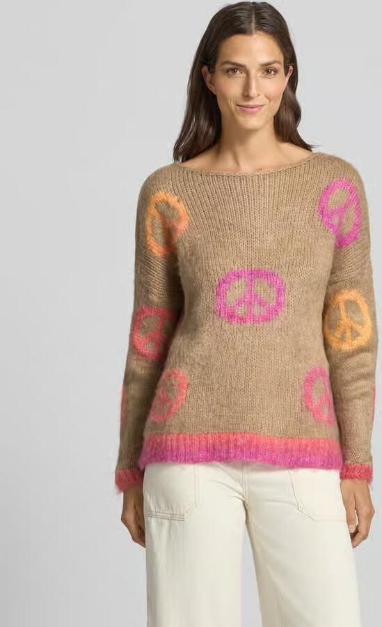Miss goodlife Oversized gebreide pullover van linnenmix - Foto 2